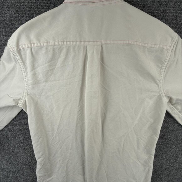 Brooks Brothers White Pink Small Button Up Shirt Men Supima Cotton Long Sleeve - Picture 13 of 16